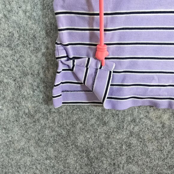 Polo Ralph Lauren Short Sleeve Striped Polo Shirt Lavender Black White XL Logo - Picture 9 of 11